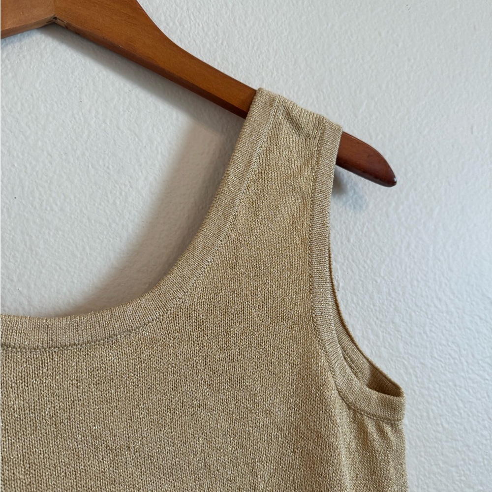 St John basic Tank Top. - Gold - size Small - Picture 10 of 13